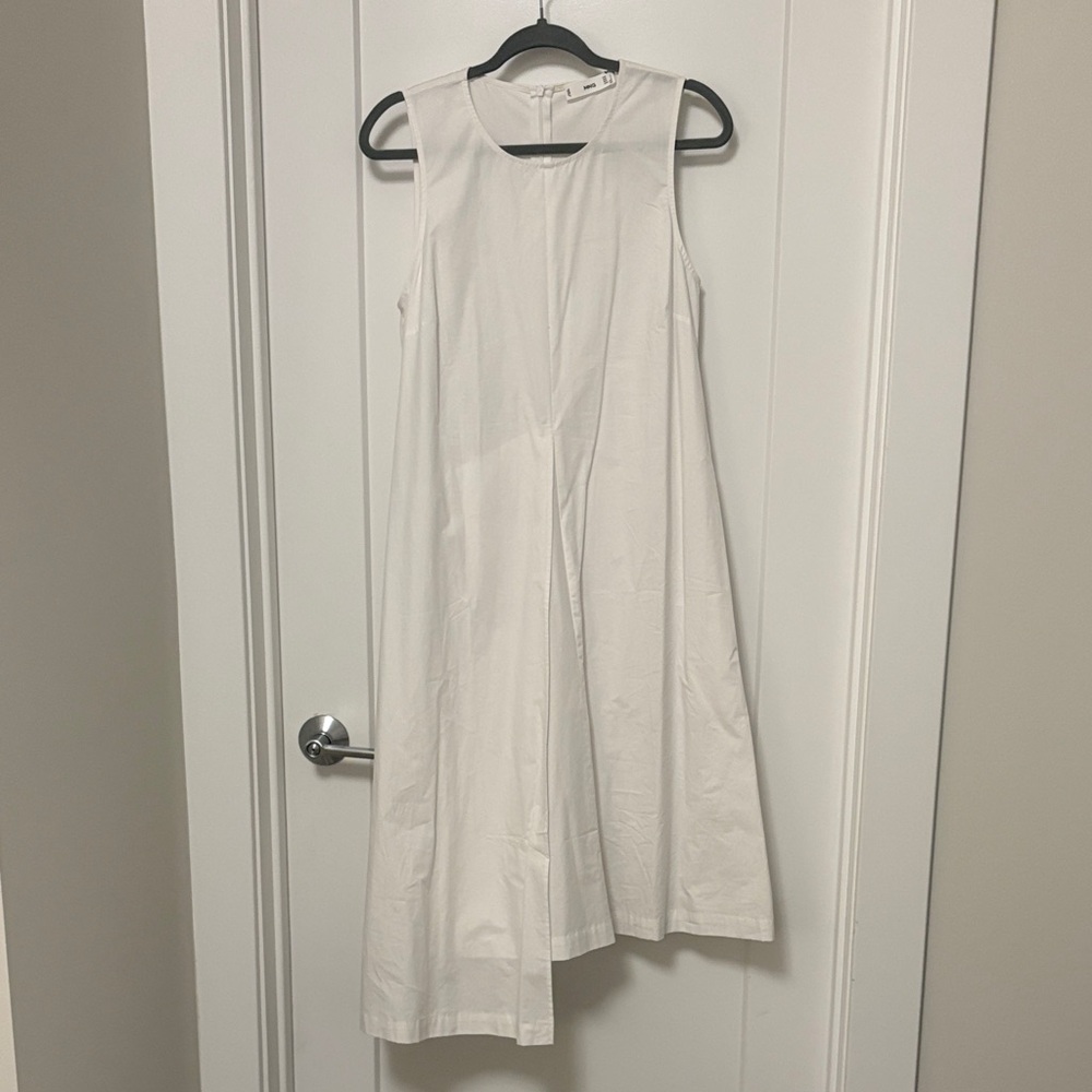 Mango White Midi Dress